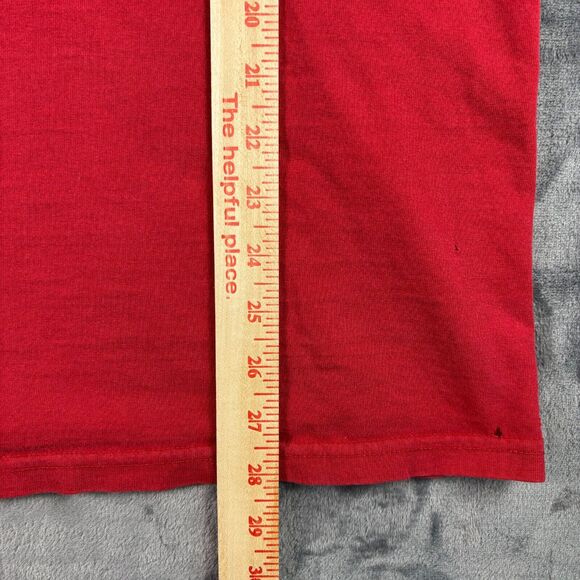 Vintage Disney Store Minnie Mouse T-Shirt Red Distressed 90s All American XL - Picture 9 of 14